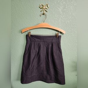 Sharagano Gray A-Line Skirt Size 4P